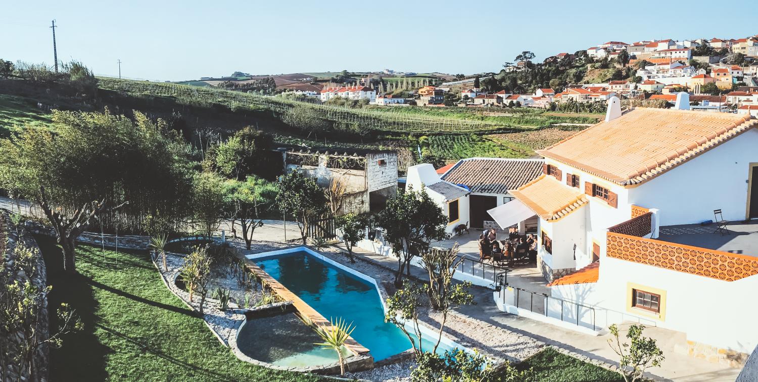 View of the Far End Surf House in Portugal