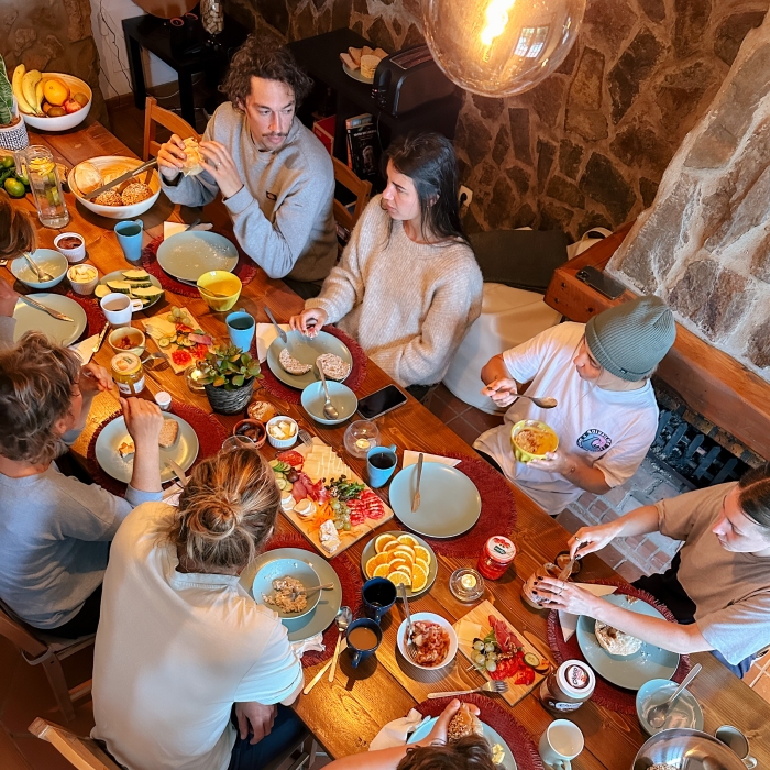 Breakfast in the dining room