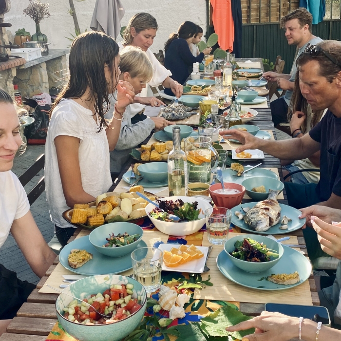 Family style dinners at The Far End Surf House